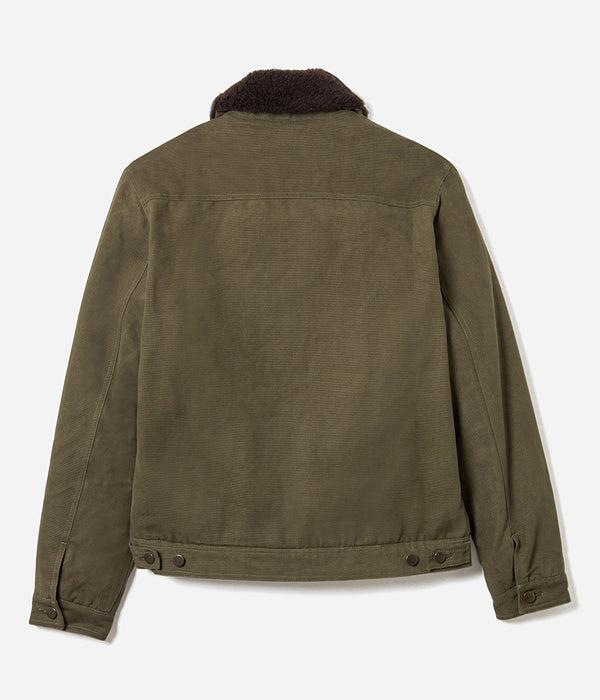 Le blouson « Monterey » Olive doublé laine