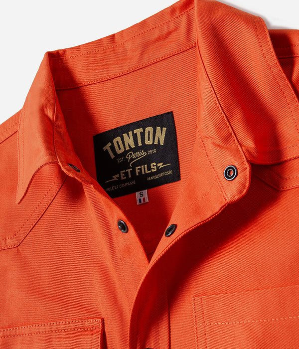 The “Jimmy” orange twill shirt