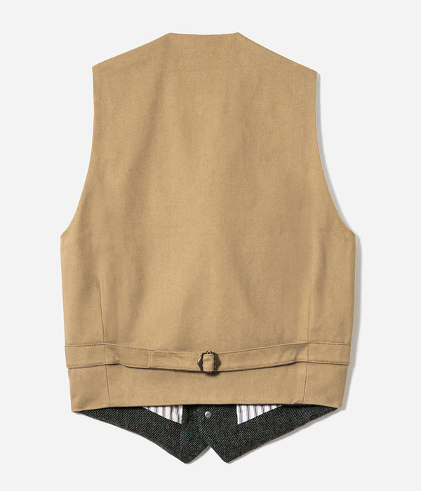 The “Auguste” wool Jacquard jacket in gray light khaki back