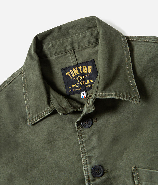 The “Besogne Belleville” Moleskine khaki jacket
