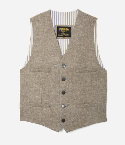 The “Auguste” jacket in natural ecru wool