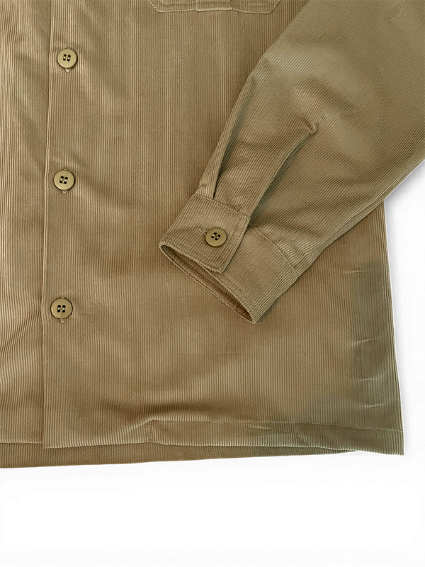 La chemise « AF » velours beige