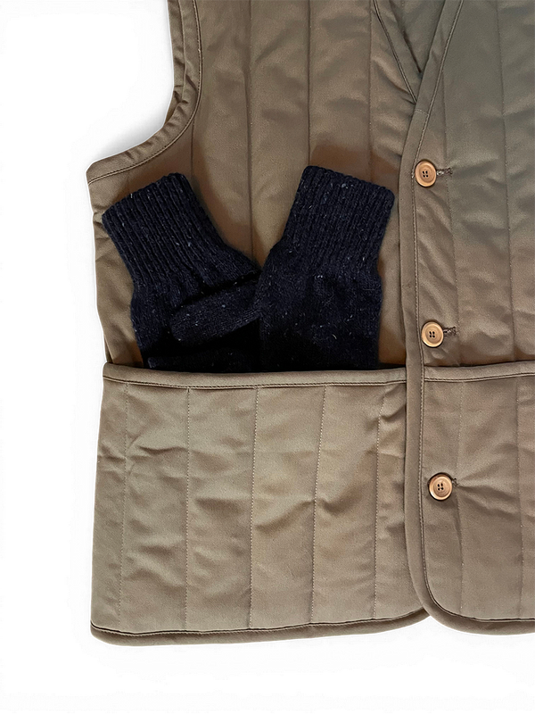 Le gilet « Fudji » façon Hanten japonais