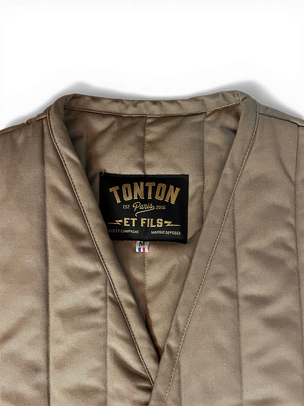 Le gilet « Fudji » façon Hanten japonais