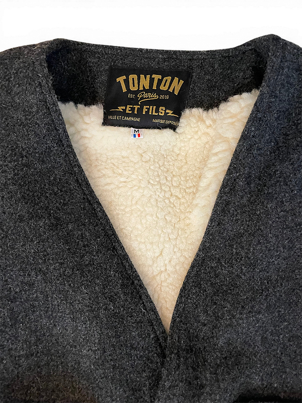 Le gilet « Jeannot » en laine doublure laine