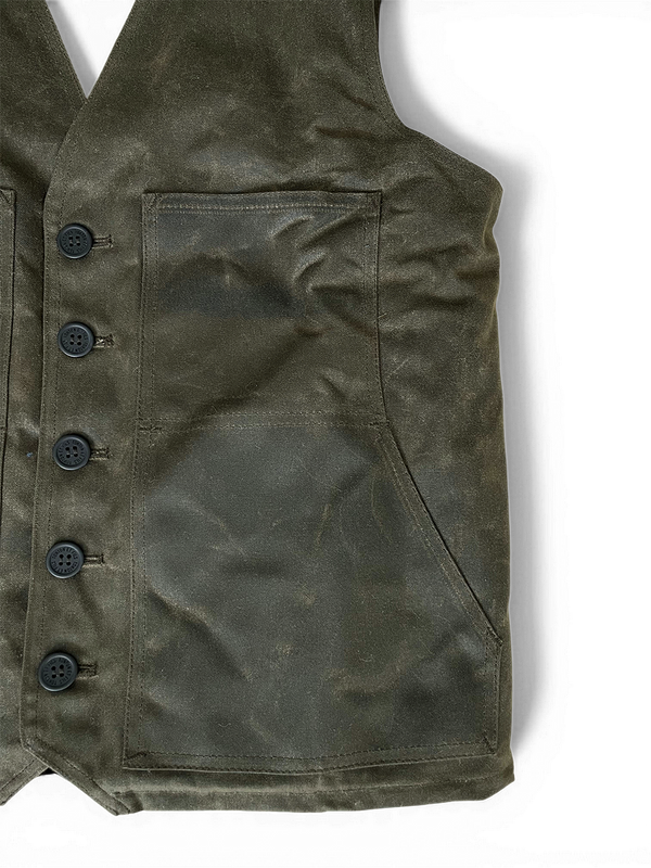 The “Jeannot” vest in brown natural wool