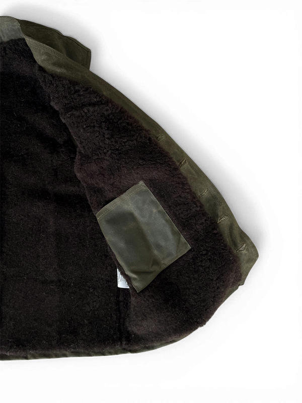 The “Jeannot” vest in brown natural wool