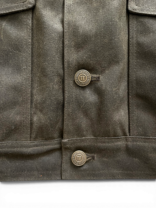 Le blouson « Monterey II » waxé kaki doublé laine