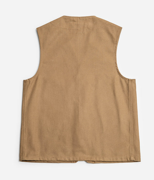 Tonton et Fils - Le gilet homme «Jeannot» tan fabriqué en France - Vue de dos