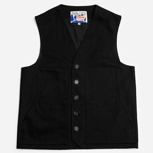 Tonton et Fils - Le gilet homme «Jeannot» noir fabriqué en France - Vue générale