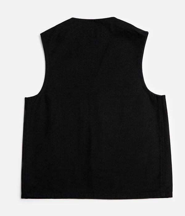 Tonton et Fils - Le gilet homme «Jeannot» noir fabriqué en France - Vue de dos