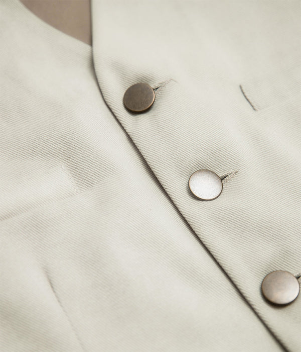 Le veston «Auguste» stone denim (5 boutons)
