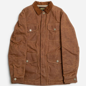 Tonton et Fils - La veste homme «Eugène» canvas waxé camel (500g) - Fabriquée en France - Vue générale