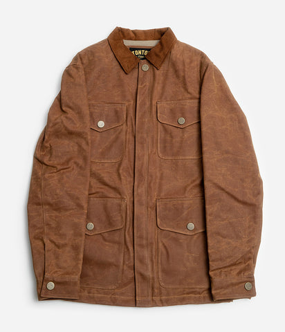 La veste «Eugène» canvas waxé camel (500g)
