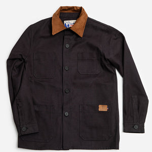 Tonton et Fils - La veste homme «Besogne» canvas marine fabriquée en France - Vue générale