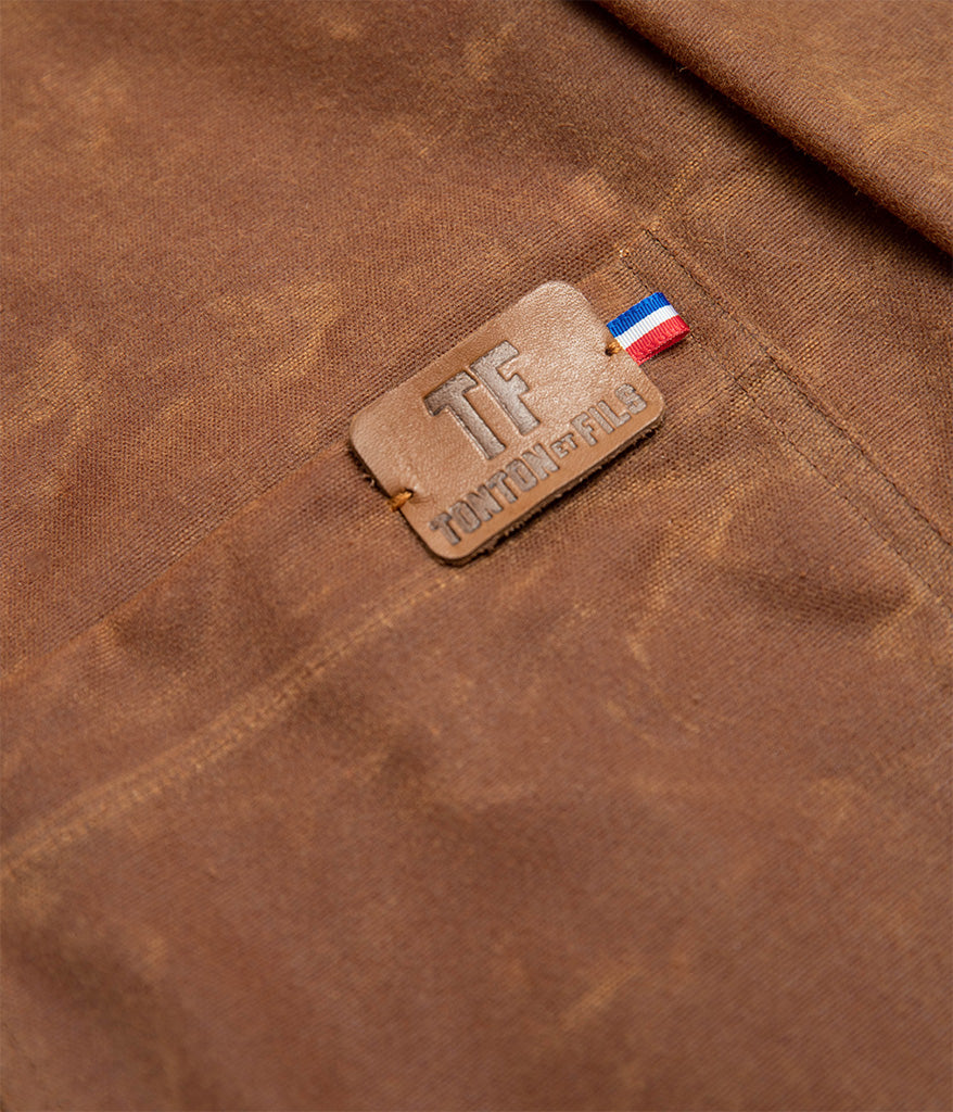 Tonton et Fils - La veste homme «Besogne» canvas waxée fabriquée en France - Vue sur la poche poitrine