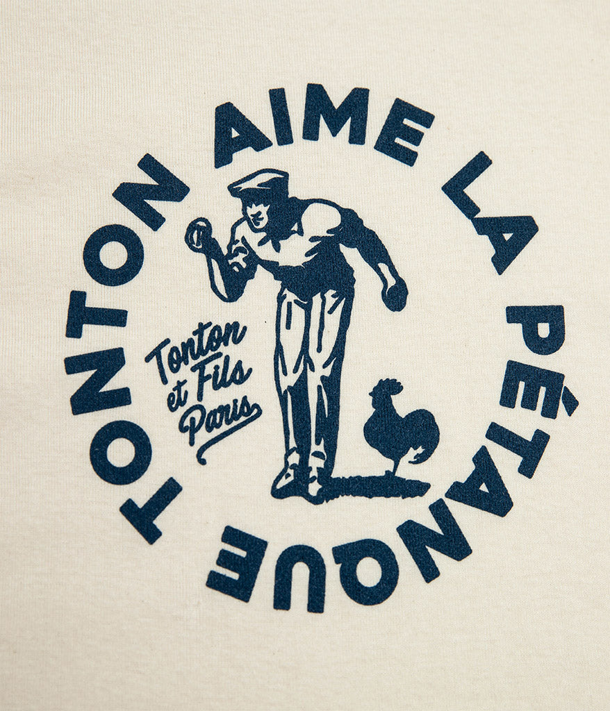 Tonton et Fils - Le tee-shirt homme «Pétanque» fabriqué en France - Vue sur le logo
