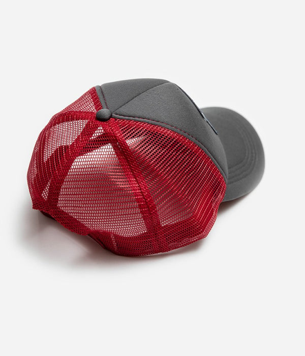 Tonton et Fils - Casquette "Trucker" - coloris Gris-Rouge - Vue de derrière