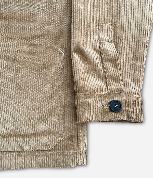 La veste « Besogne Belleville » velours beige
