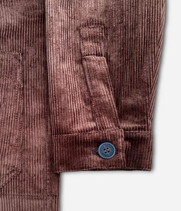 La veste « Besogne Belleville » velours brun