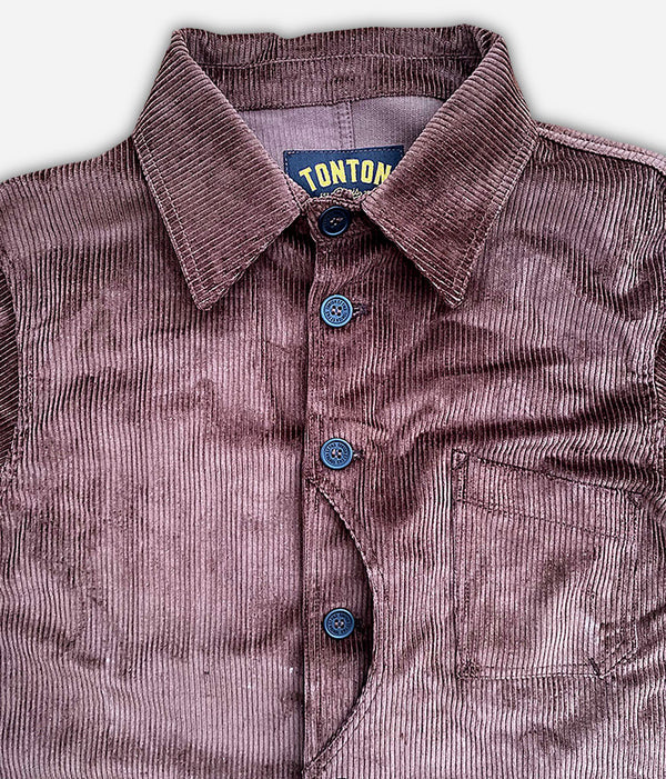 La veste « Besogne Belleville » velours brun