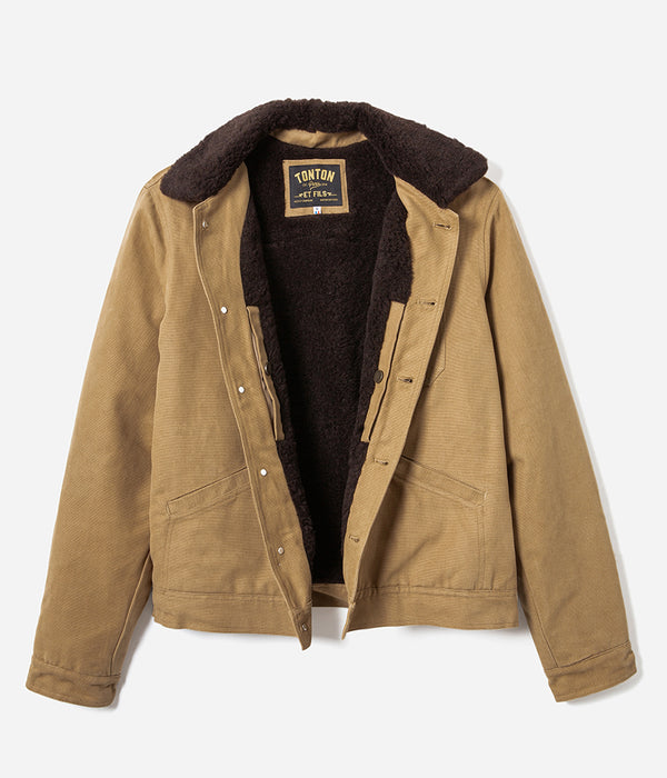 Le blouson « Monterey » Tan doublé laine