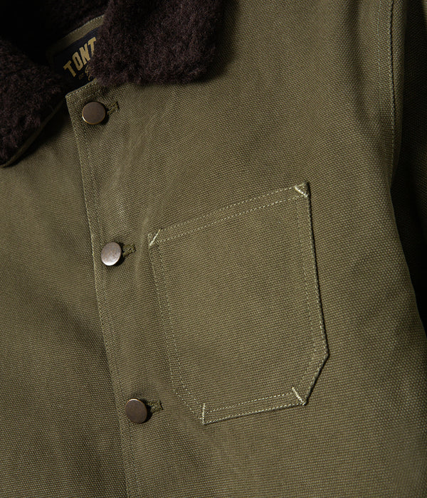 Le blouson « Monterey » Olive doublé laine