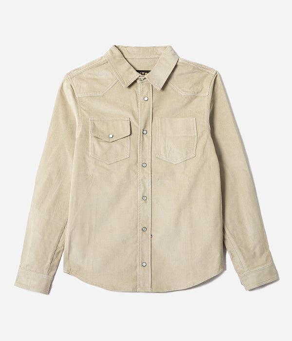 The light beige velvet “Jimmy” shirt