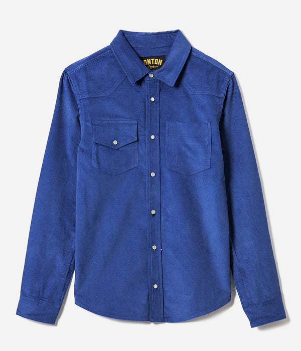 La chemise « Jimmy » velours Bleu Royal