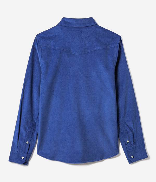 La chemise « Jimmy » velours Bleu Royal