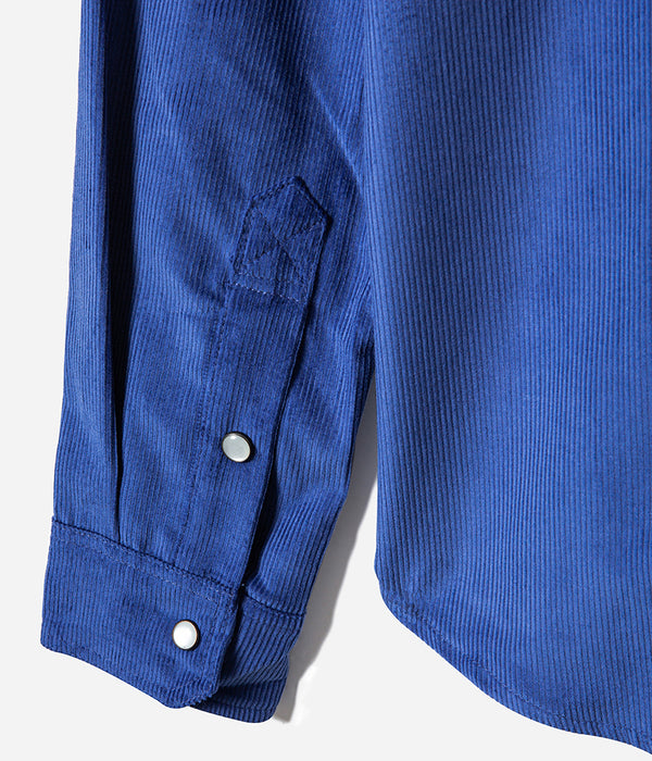 La chemise « Jimmy » velours Bleu Royal