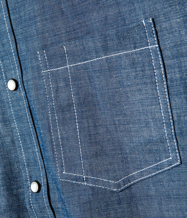 La chemise « Jimmy » denim chambray clair