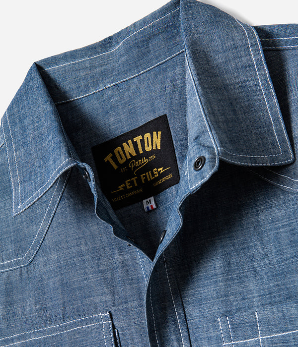 La chemise « Jimmy » denim chambray clair
