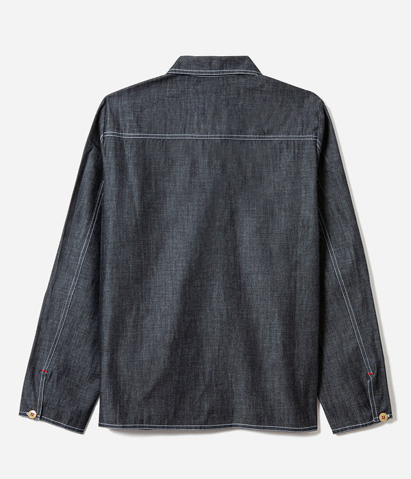 La chemise « Arromanches » denim chambray fonçé