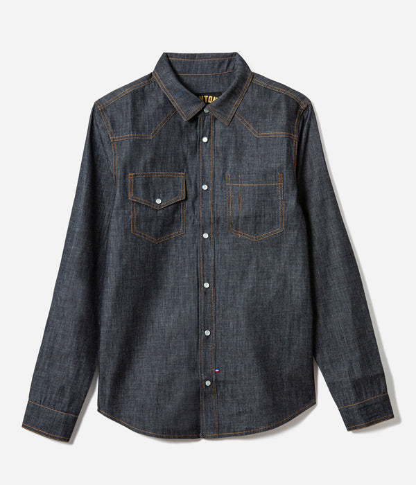 La chemise « Jimmy » denim chambray foncé