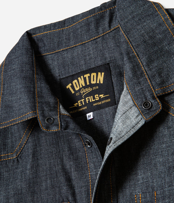 La chemise « Jimmy » denim chambray foncé