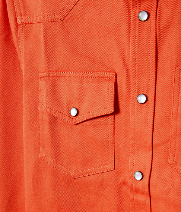 The “Jimmy” orange twill shirt
