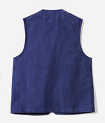 The “Belleville” blue moleskine vest