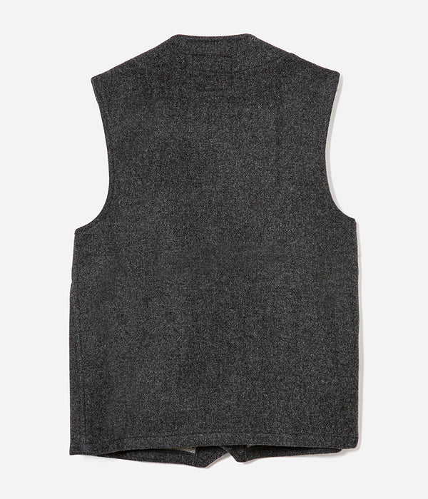 Le gilet « Jeannot » en laine gris