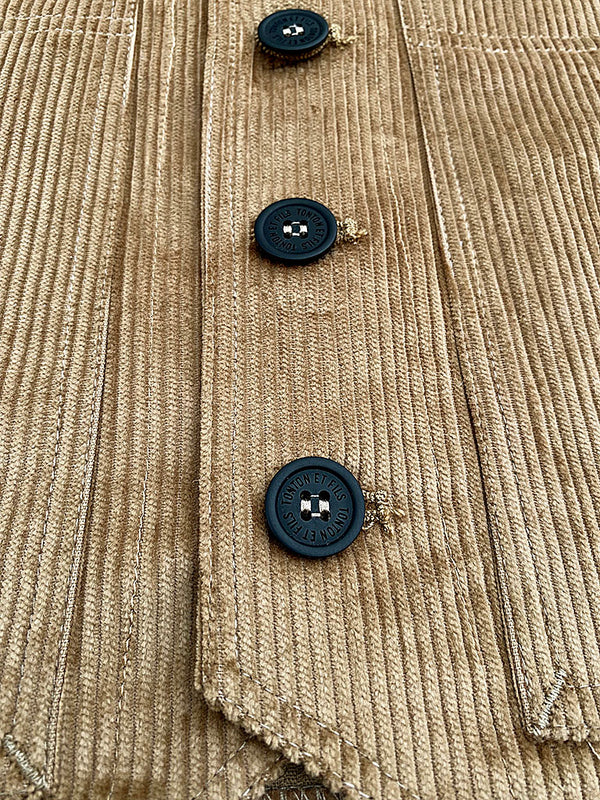 “Jeannot” beige velvet vest