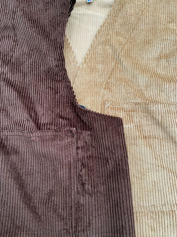 Gilet « Jeannot » velours brun