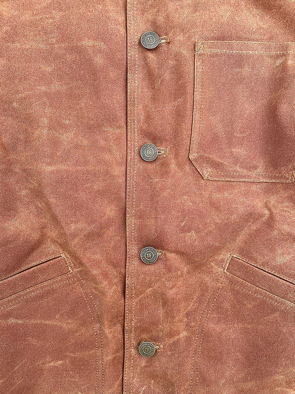 Le blouson « Monterey » waxé camel doublé laine
