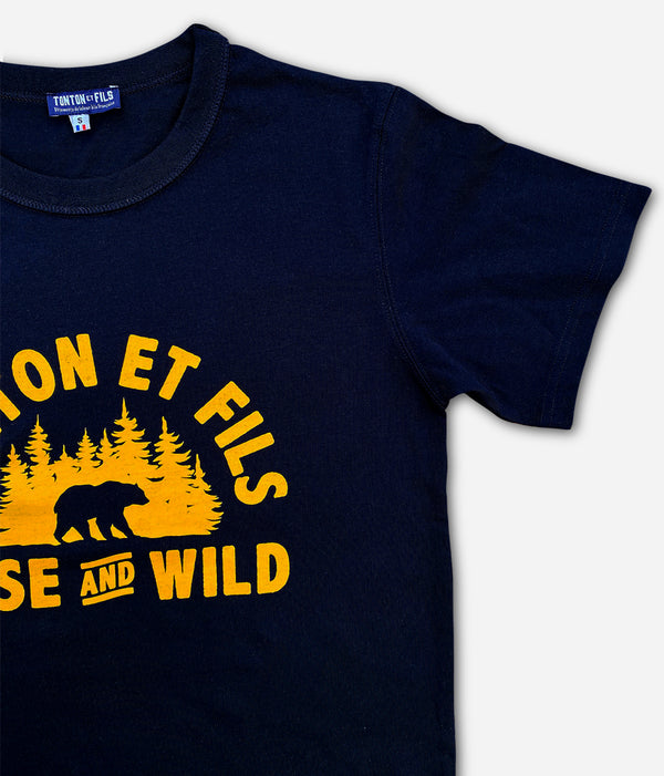 The navy “Wild&amp;Wise” t-shirt