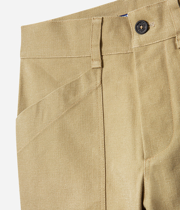 Le pantalon « Arsène » Toile canvas beige lavée