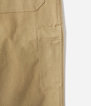 Le pantalon « Arsène » Toile canvas beige lavée
