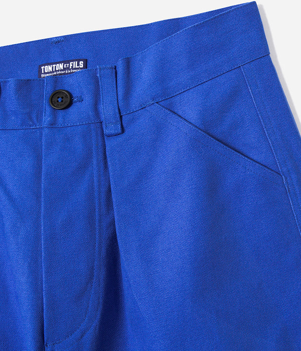 Le pantalon « de service » canvas Bleu Royal