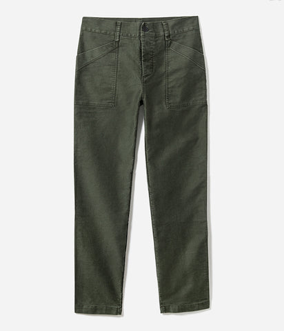 Le pantalon «Arsène Belleville » Moleskine kaki