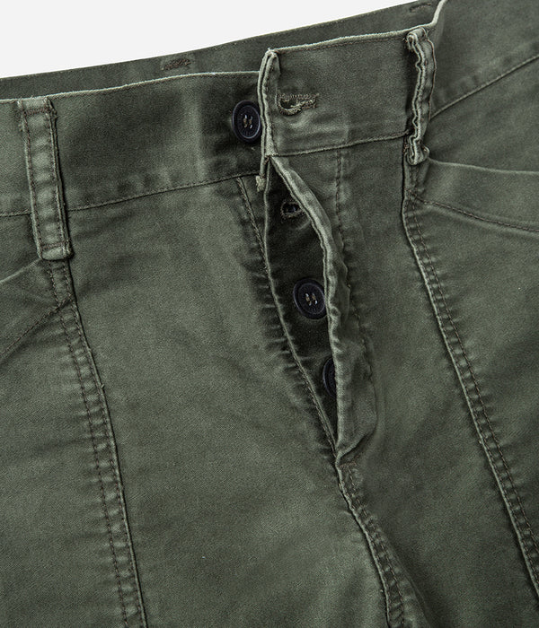 Le pantalon «Arsène Belleville » Moleskine kaki
