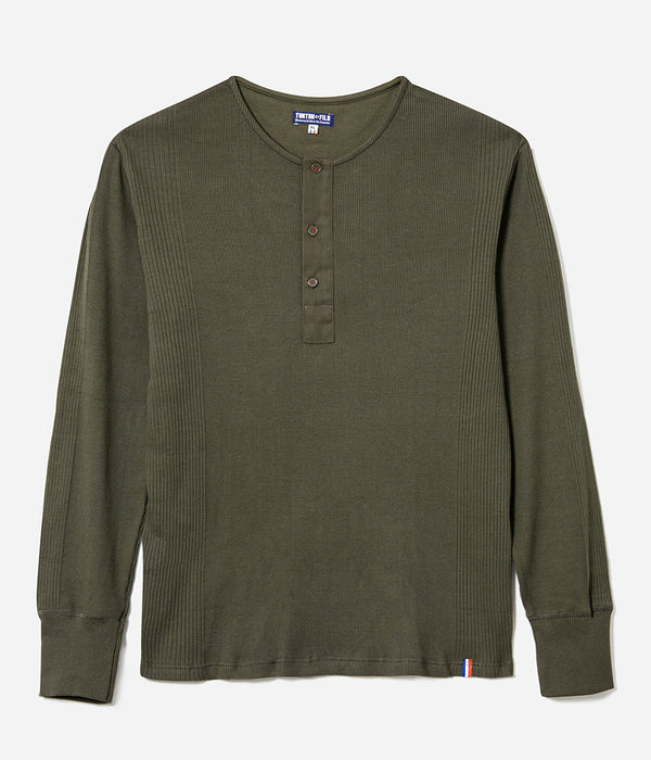 Henley « côte Richelieu » Kaki