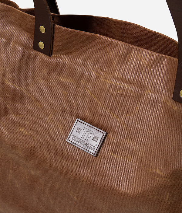 Sac « Cabas » canvas waxé camel